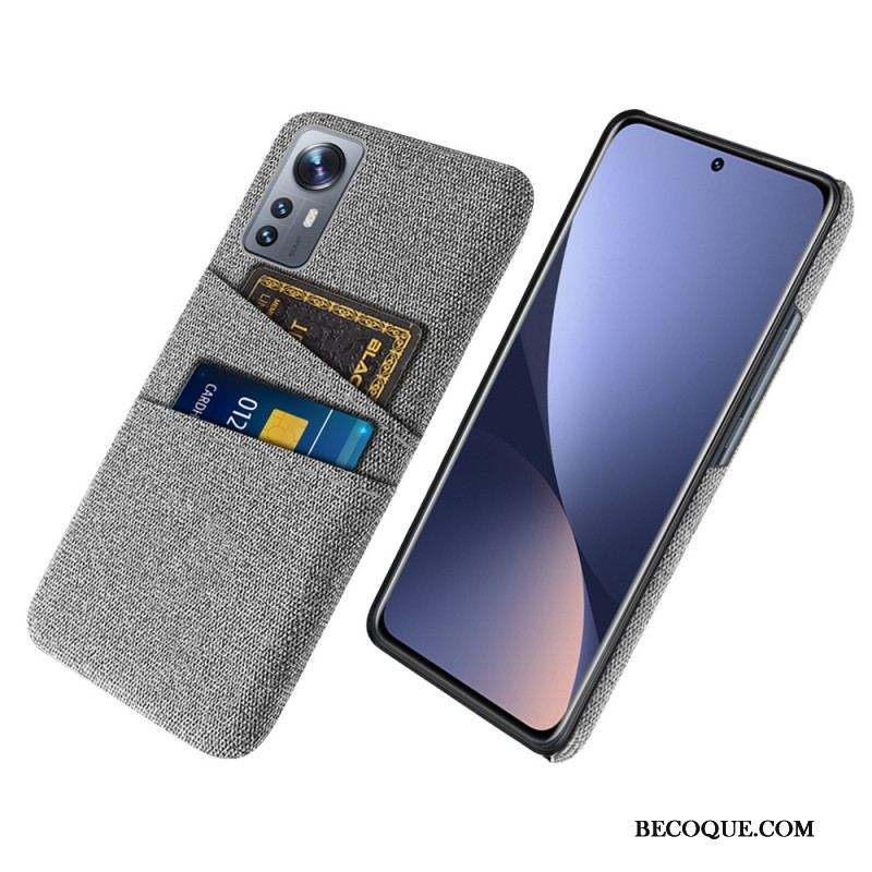 Coque Xiaomi 12 / 12X Tissu Porte-Cartes