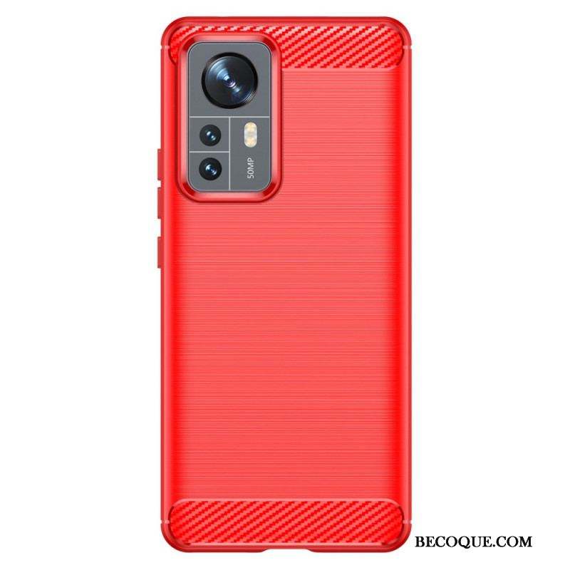 Coque Xiaomi 12 Pro Fibre Carbone Brossée