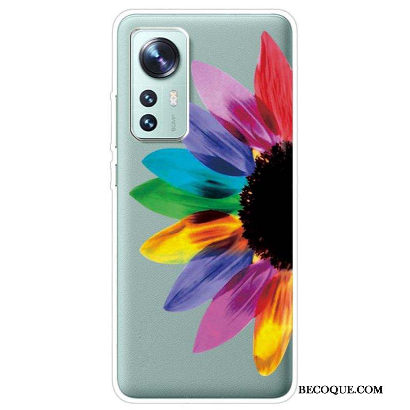 Coque Xiaomi 12 Pro Silicone Florale