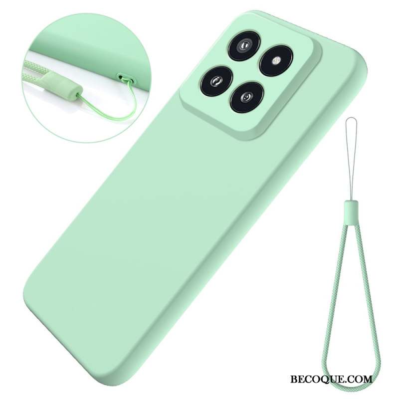 Coque Xiaomi 14 Pro Silicone Liquide à Lanière