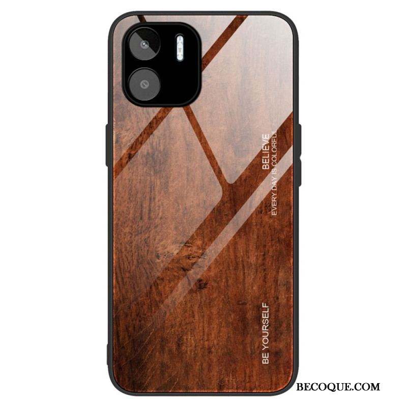 Coque Xiaomi Redmi A1 Verre Trempé Design Bois