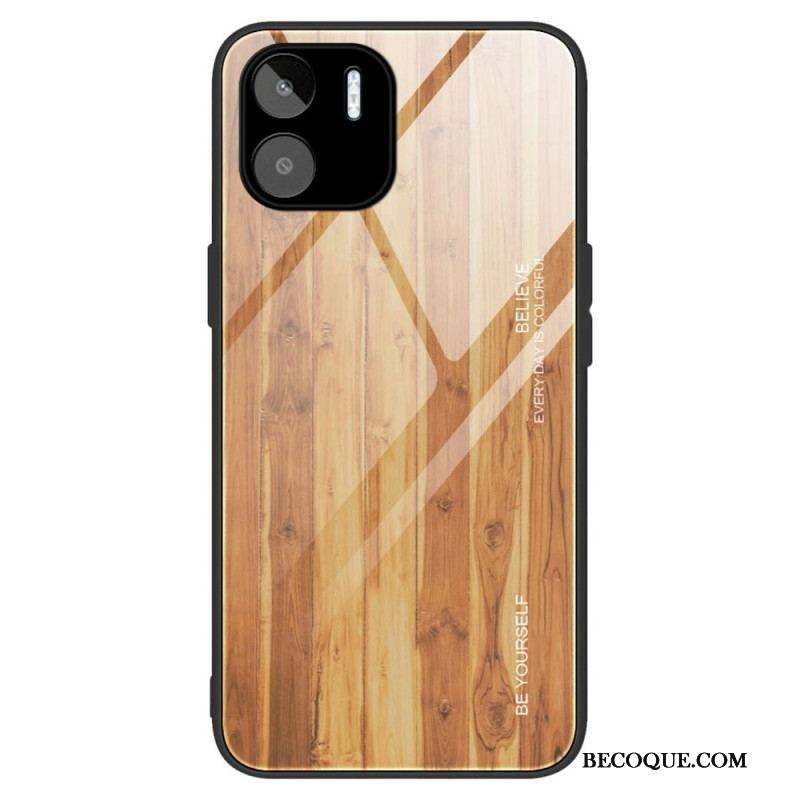 Coque Xiaomi Redmi A1 Verre Trempé Design Bois