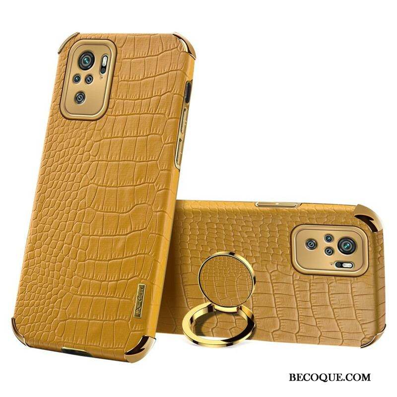 Coque Xiaomi Redmi Note 10/10S/Poco M5s Effet Peau Crocodile