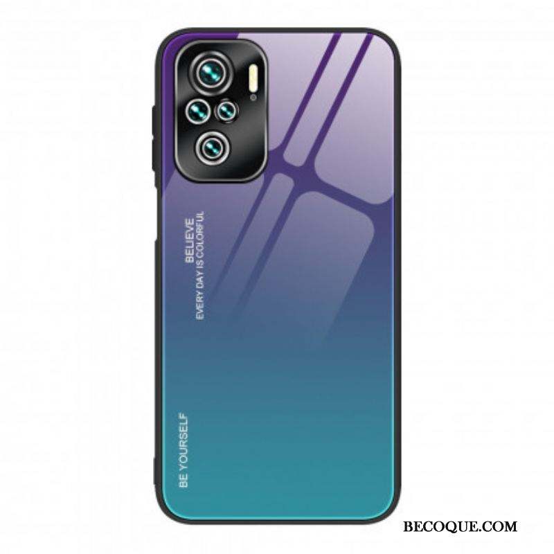 Coque Xiaomi Redmi Note 10/10S/Poco M5s Verre Trempé Be Yourself