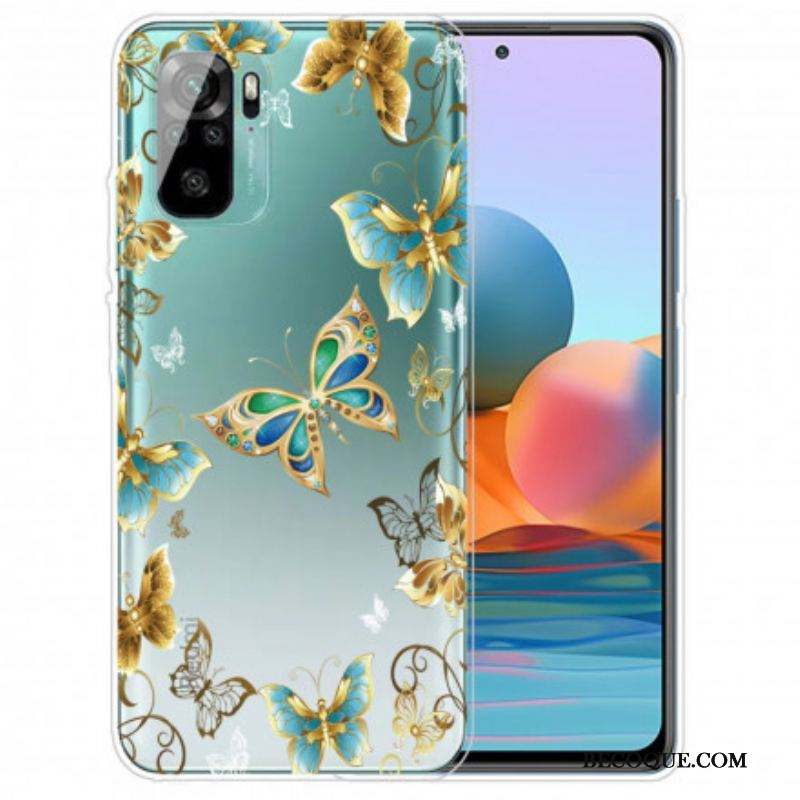 Coque Xiaomi Redmi Note 10/10S/Poco M5s Vol de Papillons