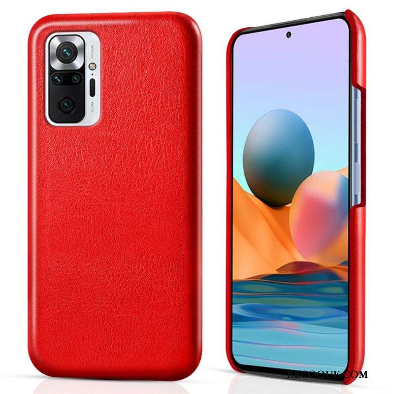 Coque Xiaomi Redmi Note 10 Pro Effet Cuir KSQ