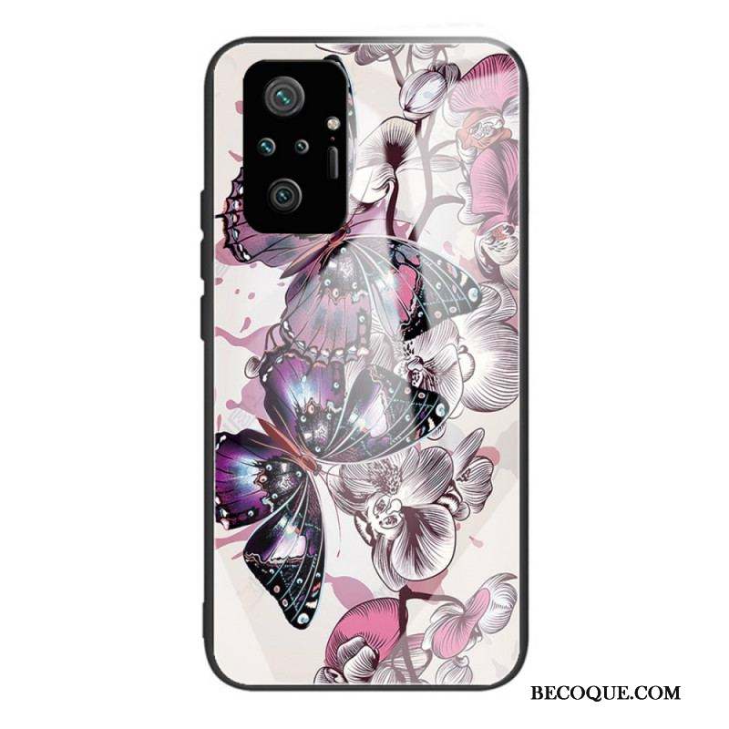 Coque Xiaomi Redmi Note 10 Pro Verre Trempé Variation Papillons