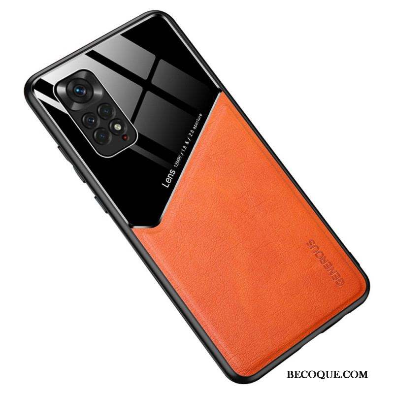 Coque Xiaomi Redmi Note 11 / 11s Effet Cuir Magnétique