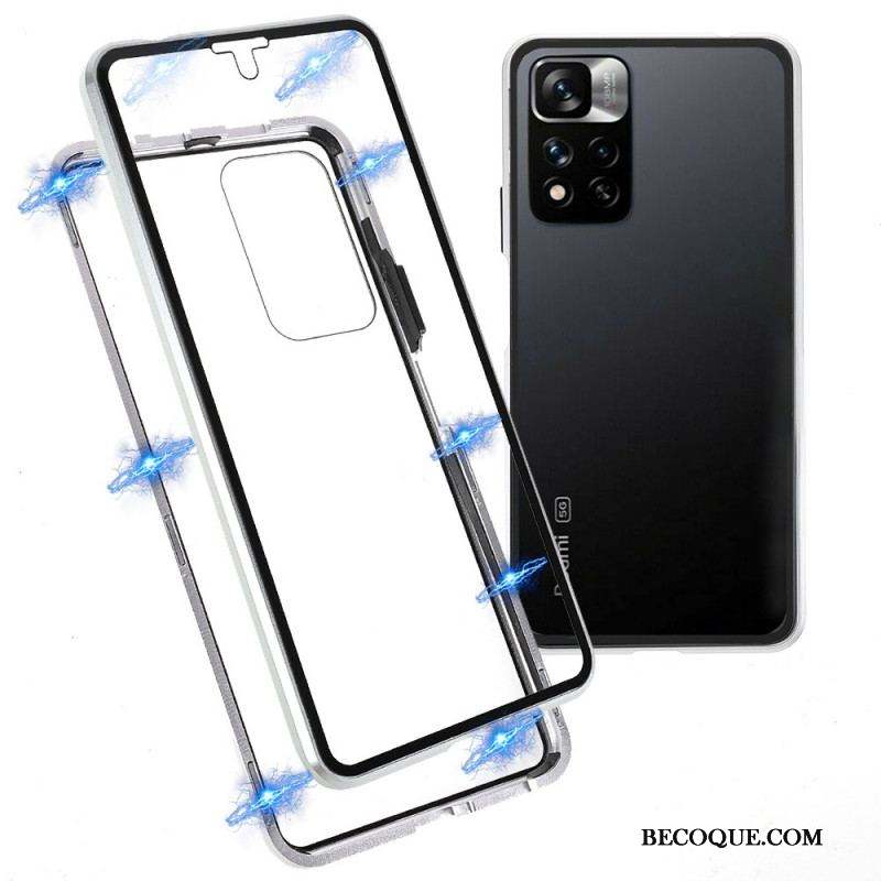 Coque Xiaomi Redmi Note 11 Pro Plus 5G Cadre Avant et Dos en Verre Trempé