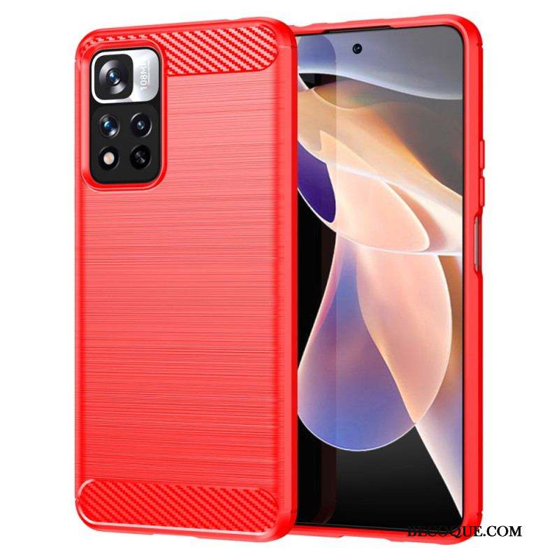 Coque Xiaomi Redmi Note 11 Pro Plus 5G Fibre Carbone Brossée