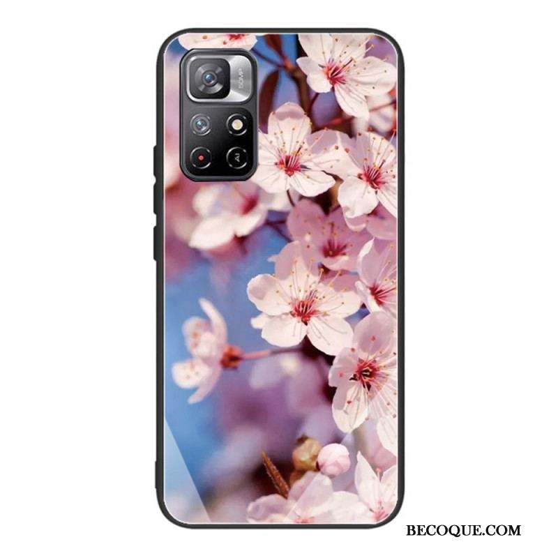 Coque Xiaomi Redmi Note 11 Pro Plus 5G Verre Trempé Fleurs