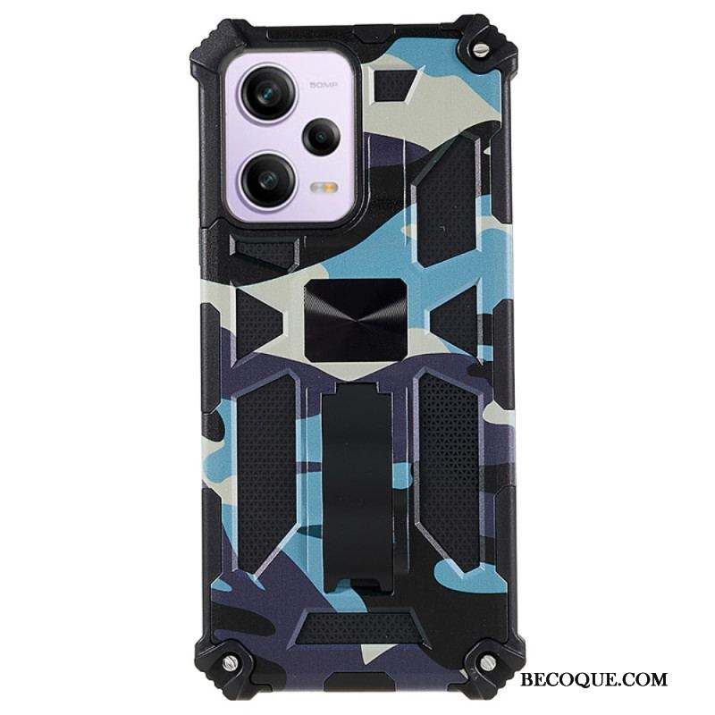 Coque Xiaomi Redmi Note 12/Poco X5 5G Camouflage Support Amovible