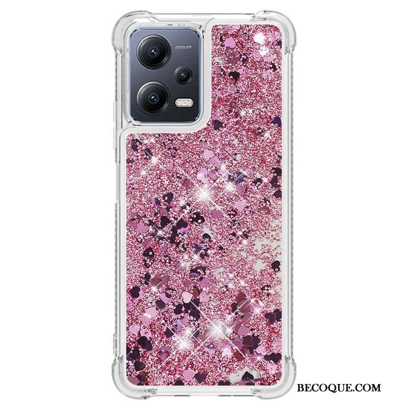 Coque Xiaomi Redmi Note 12/Poco X5 5G Paillettes Colorées