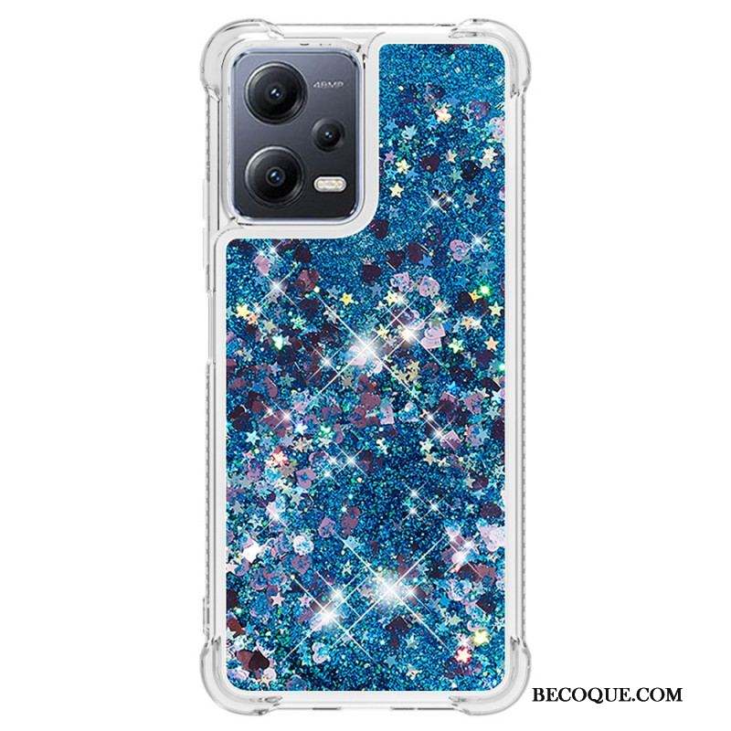 Coque Xiaomi Redmi Note 12/Poco X5 5G Paillettes Colorées