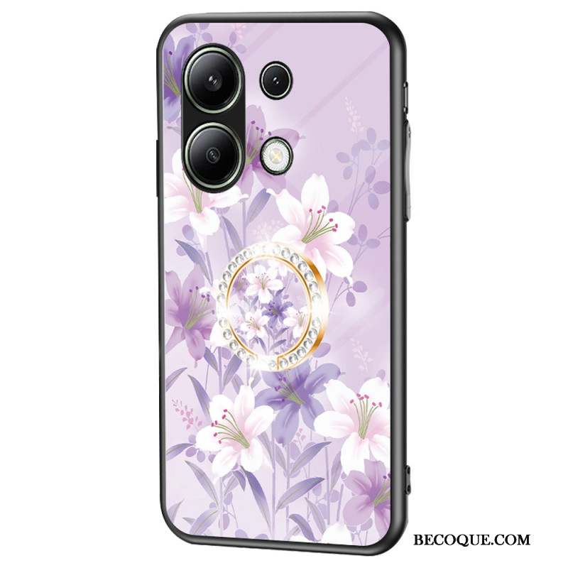 Coque Xiaomi Redmi Note 13 4G Anneau-Support Florale