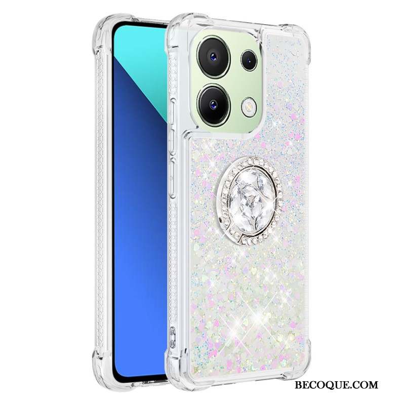 Coque Xiaomi Redmi Note 13 4G Anneau-Support Paillettes