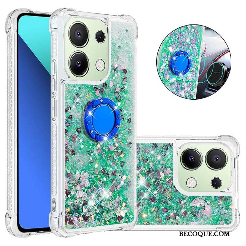 Coque Xiaomi Redmi Note 13 4G Anneau-Support Paillettes