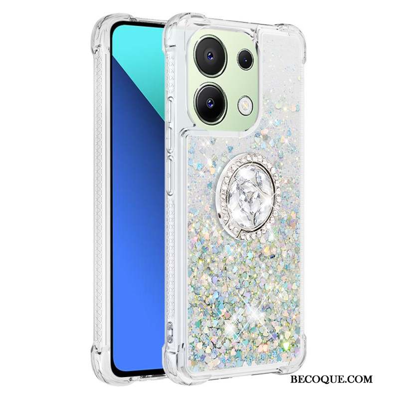 Coque Xiaomi Redmi Note 13 4G Anneau-Support Paillettes