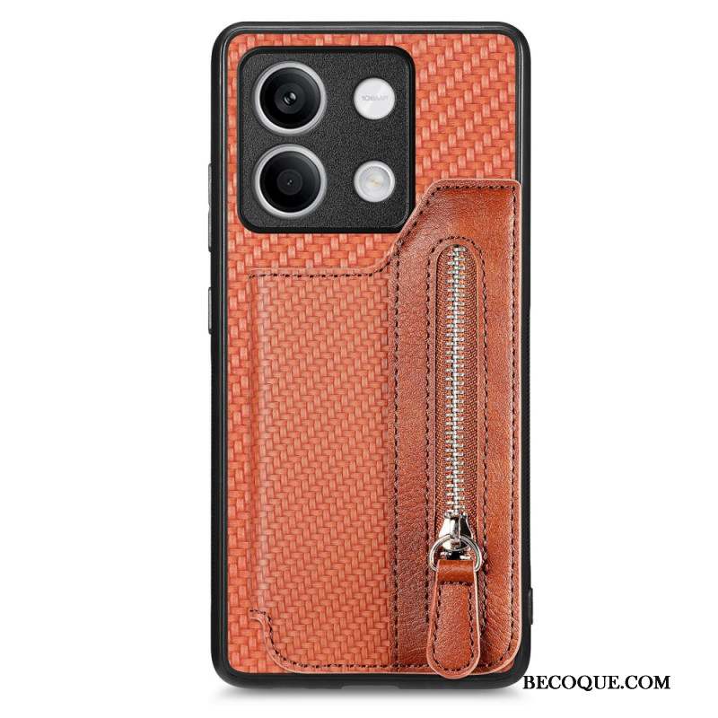 Coque Xiaomi Redmi Note 13 4G Fibre Carbone Porte-Monnaie