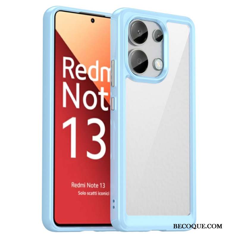 Coque Xiaomi Redmi Note 13 4G Hybride Rebords Colorés