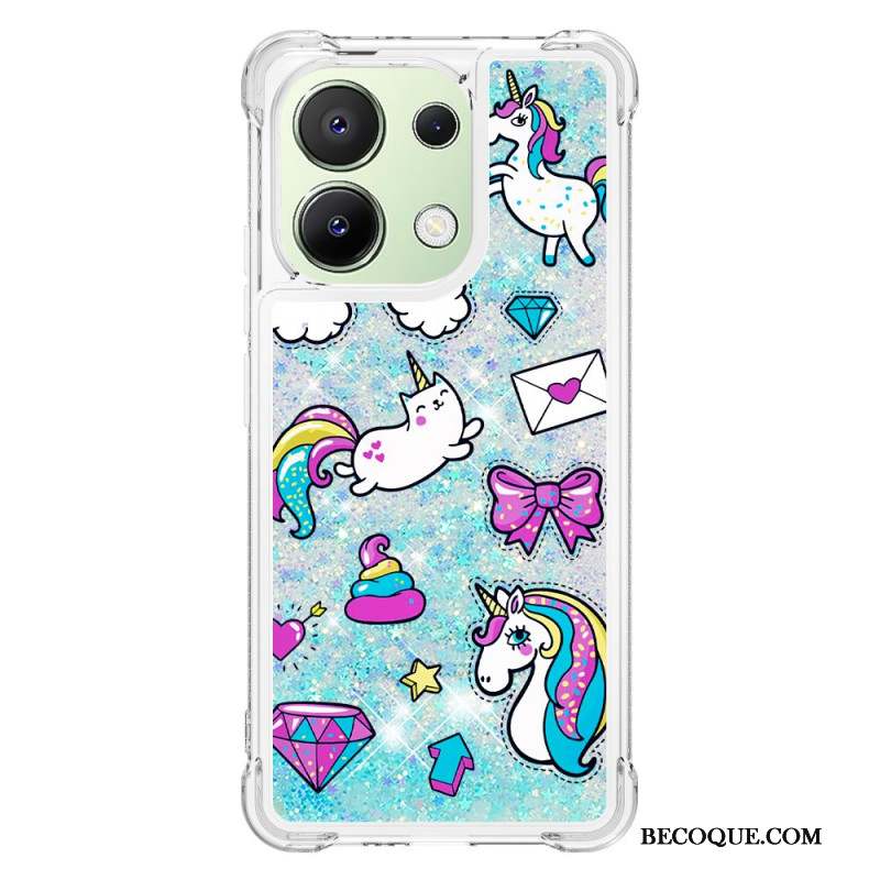 Coque Xiaomi Redmi Note 13 4G Paillettes Motif Cartoon