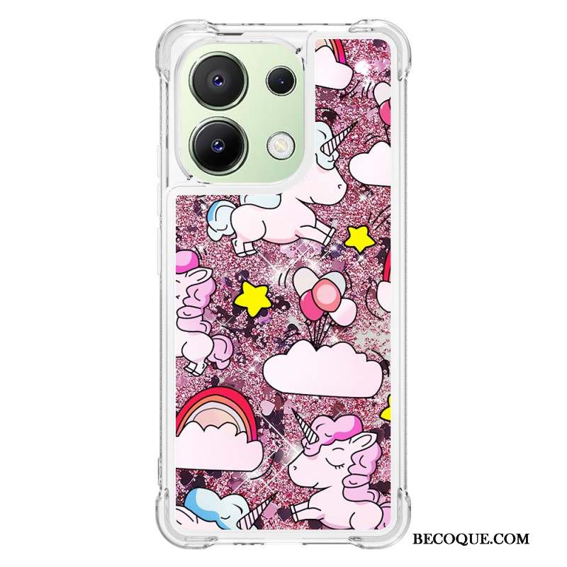 Coque Xiaomi Redmi Note 13 4G Paillettes Motif Cartoon