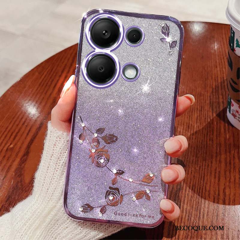 Coque Xiaomi Redmi Note 13 4G Paillettes et Strass