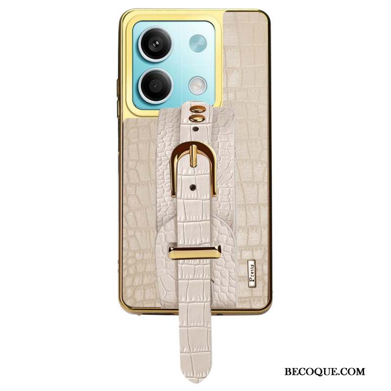 Coque Xiaomi Redmi Note 13 5G Design Bracelet et Texture Crocodile