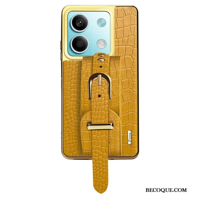 Coque Xiaomi Redmi Note 13 5G Design Bracelet et Texture Crocodile