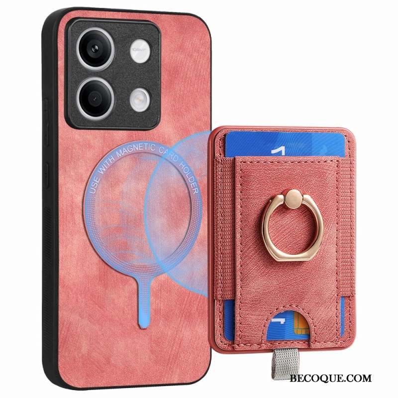 Coque Xiaomi Redmi Note 13 5G Porte-Cartes Détachable et Anneau