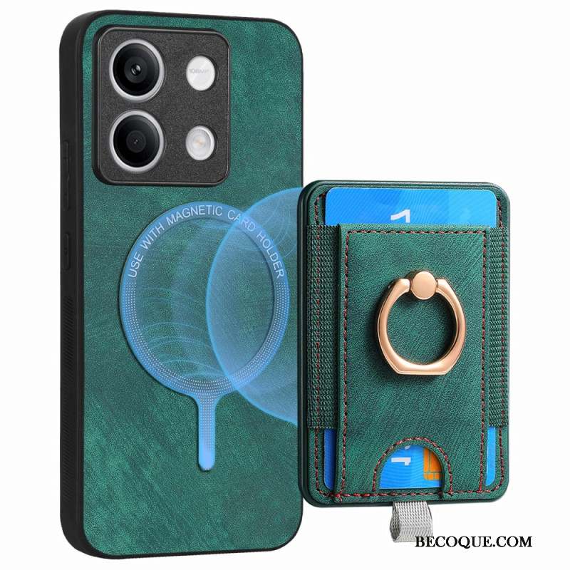 Coque Xiaomi Redmi Note 13 5G Porte-Cartes Détachable et Anneau