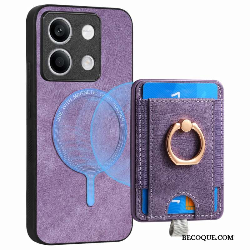 Coque Xiaomi Redmi Note 13 5G Porte-Cartes Détachable et Anneau