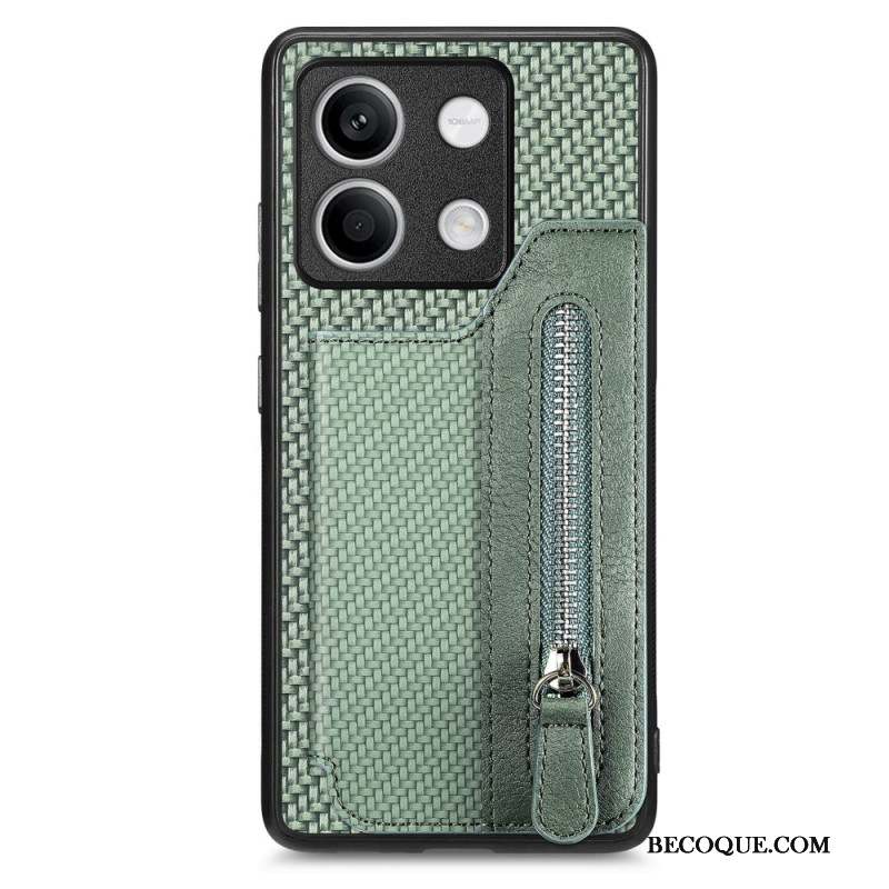 Coque Xiaomi Redmi Note 13 5G Porte-Monnaie à Fermeture Éclair