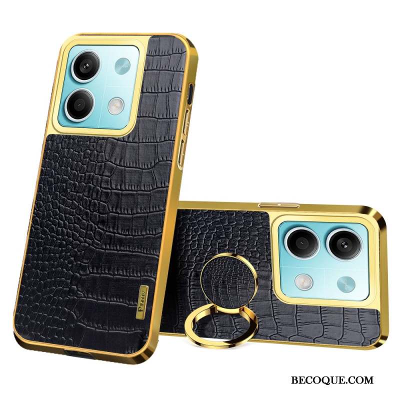 Coque Xiaomi Redmi Note 13 5G Style Crocodile Anneau-Support