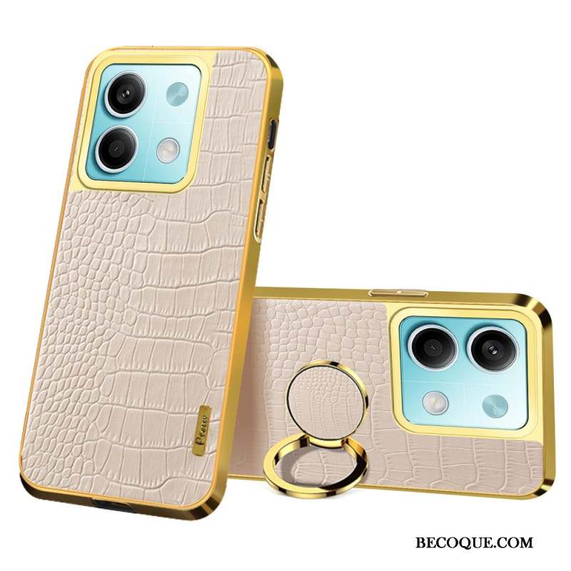 Coque Xiaomi Redmi Note 13 5G Style Crocodile Anneau-Support