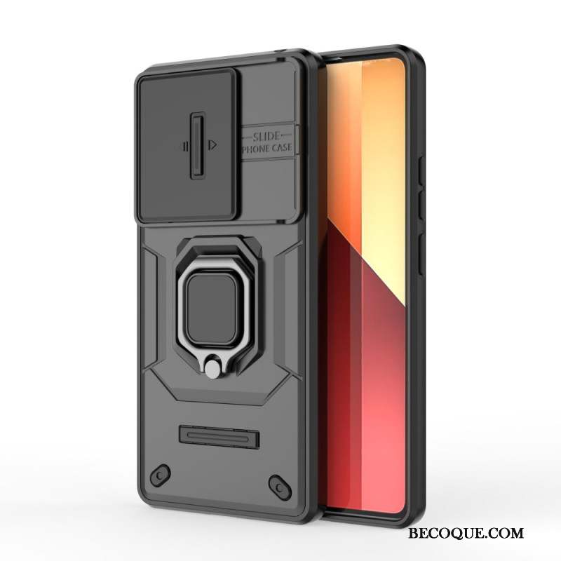 Coque Xiaomi Redmi Note 13 Pro 4G / Poco M6 Pro 4G Protecteur Lentille à Glissière