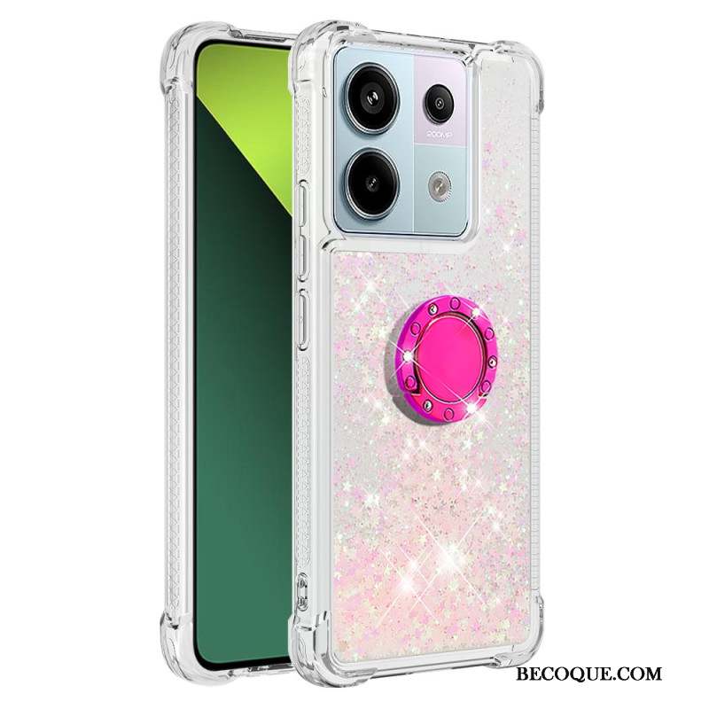 Coque Xiaomi Redmi Note 13 Pro 5G / Poco X6 5G Paillettes Anneau-Support