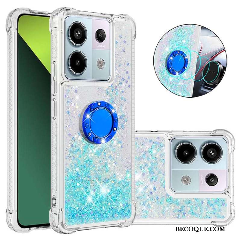 Coque Xiaomi Redmi Note 13 Pro 5G / Poco X6 5G Paillettes Anneau-Support