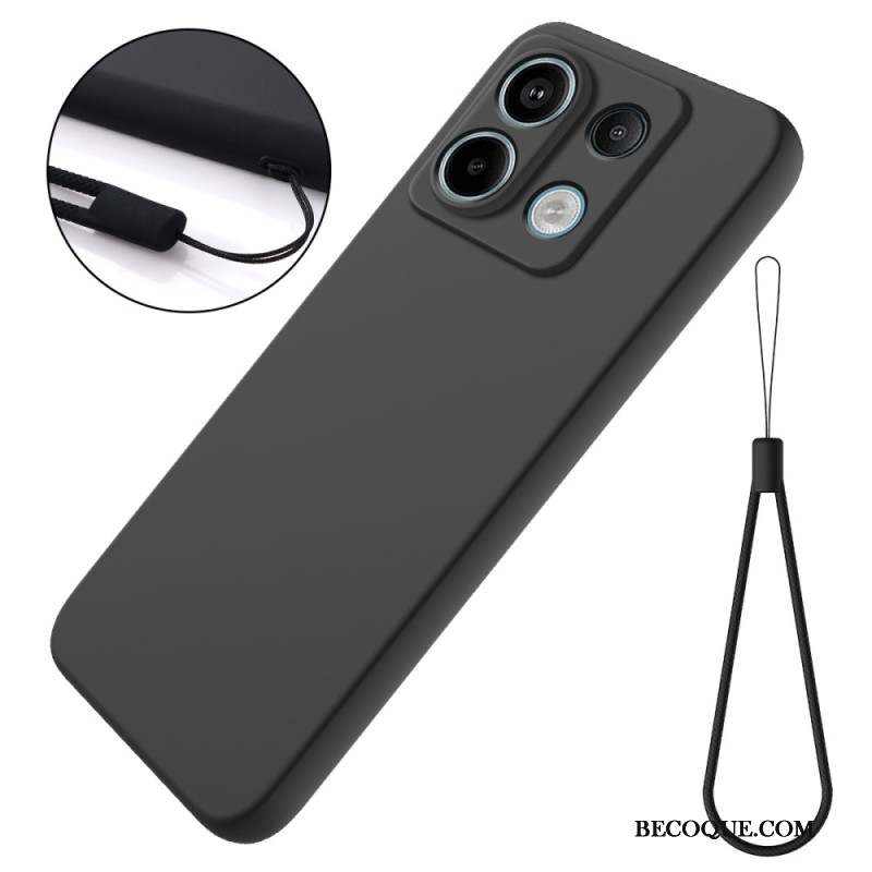 Coque Xiaomi Redmi Note 13 Pro 5G / Poco X6 5G Silicone Liquide à Lanière