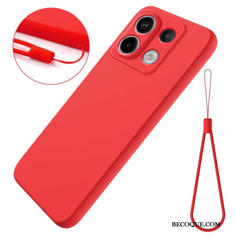 Coque Xiaomi Redmi Note 13 Pro 5G / Poco X6 5G en Silicone Liquide à Lanière