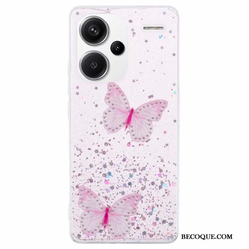 Coque Xiaomi Redmi Note 13 Pro Plus 5G Papillons Paillettes