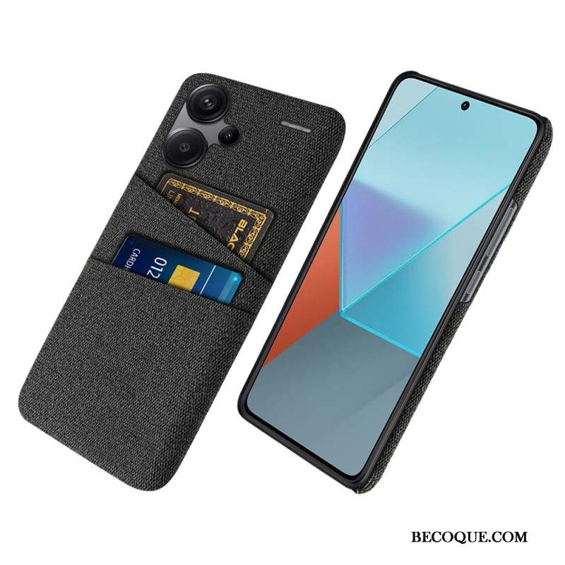 Coque Xiaomi Redmi Note 13 Pro Plus 5G Tissu Porte-Cartes