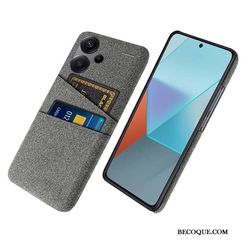 Coque Xiaomi Redmi Note 13 Pro Plus 5G Tissu Porte-Cartes