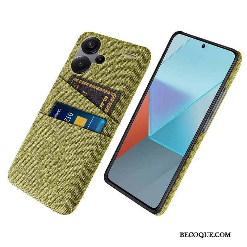 Coque Xiaomi Redmi Note 13 Pro Plus 5G Tissu Porte-Cartes