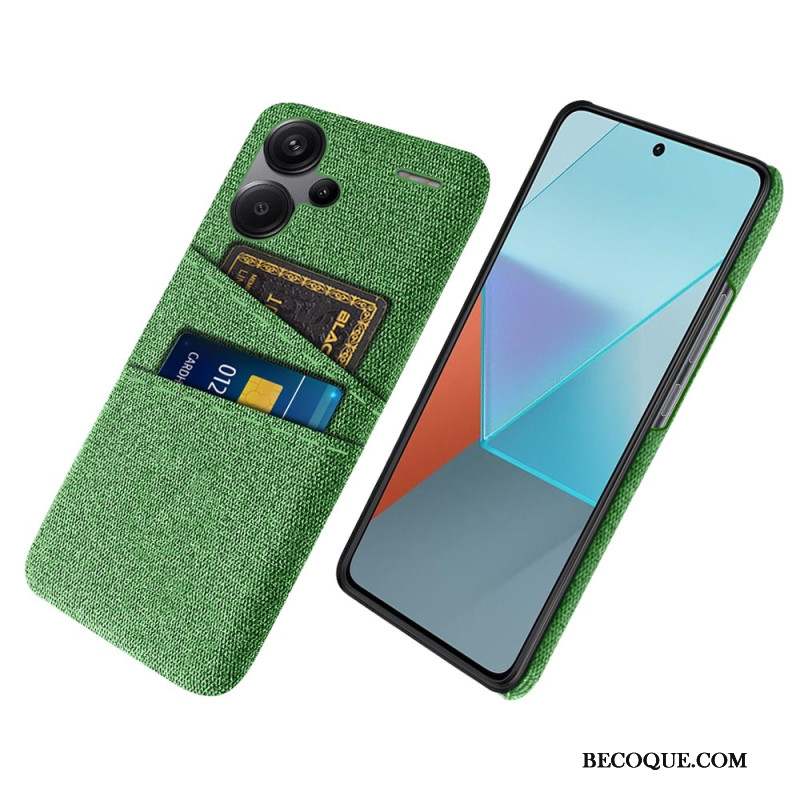 Coque Xiaomi Redmi Note 13 Pro Plus 5G Tissu Porte-Cartes