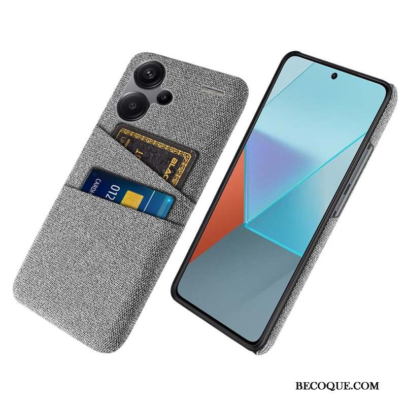 Coque Xiaomi Redmi Note 13 Pro Plus 5G Tissu Porte-Cartes