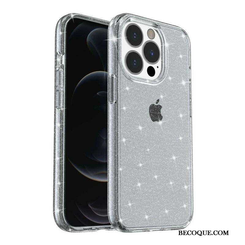 Coque iPhone 12 Pro Max Transparente Paillettes