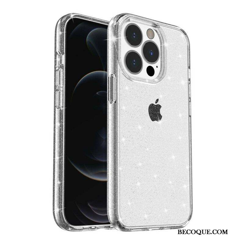 Coque iPhone 12 Pro Max Transparente Paillettes