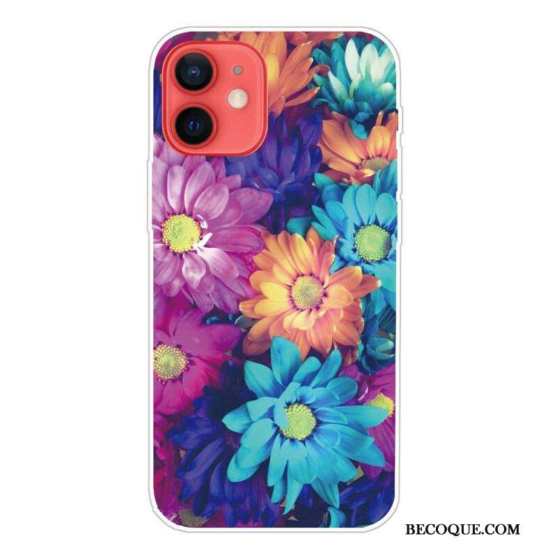 Coque iPhone 13 Mini Flexible Fleurs