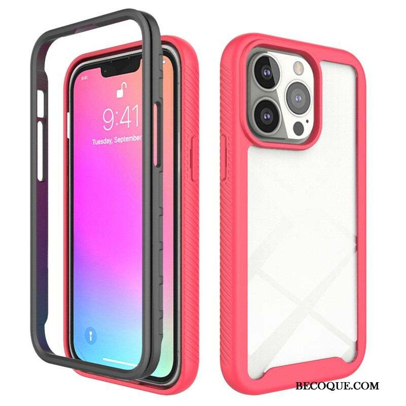 Coque iPhone 13 Pro Conception Hybride Rebords Silicone